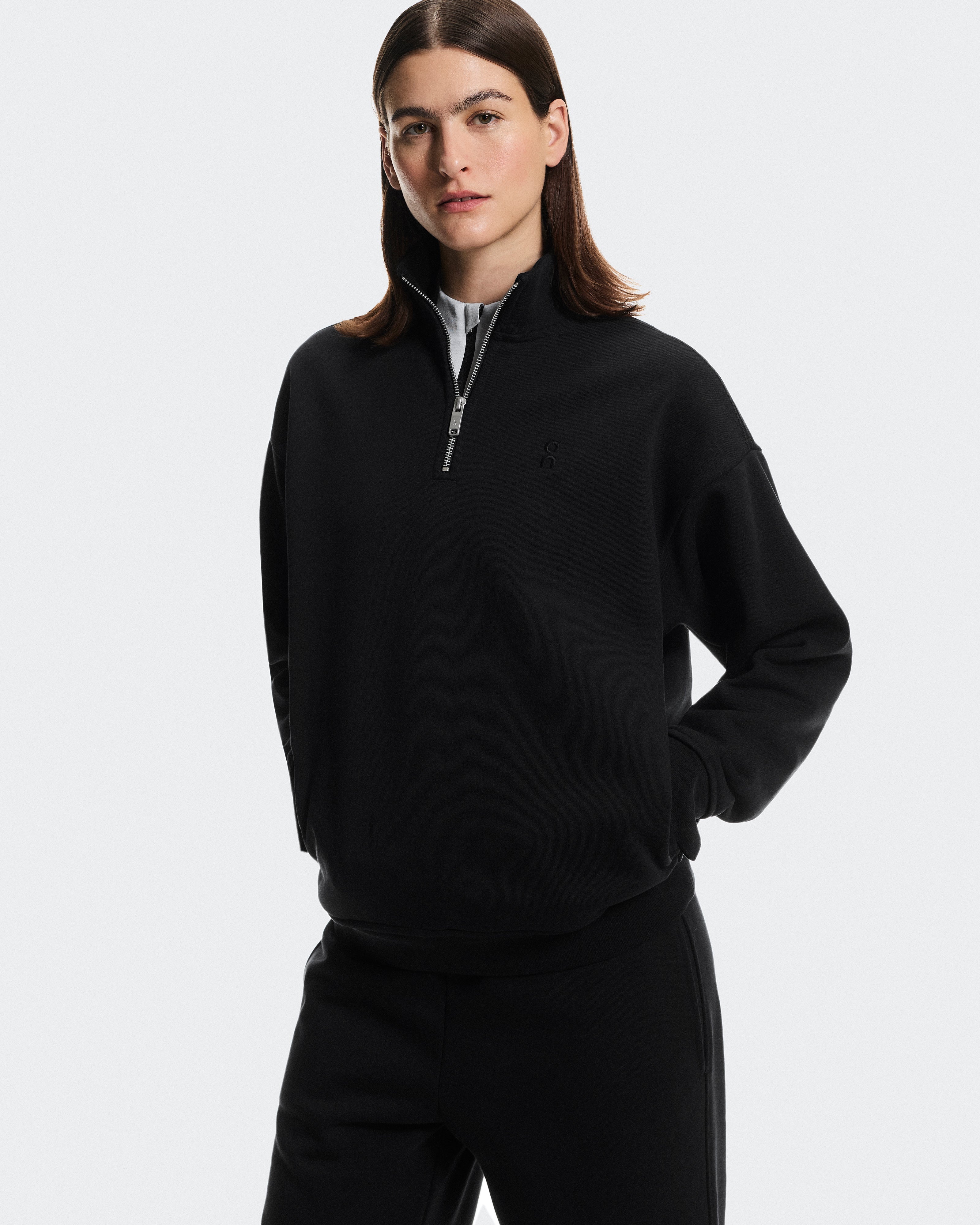 Club Collective 1/4 Zip Polerón Mujer Negro