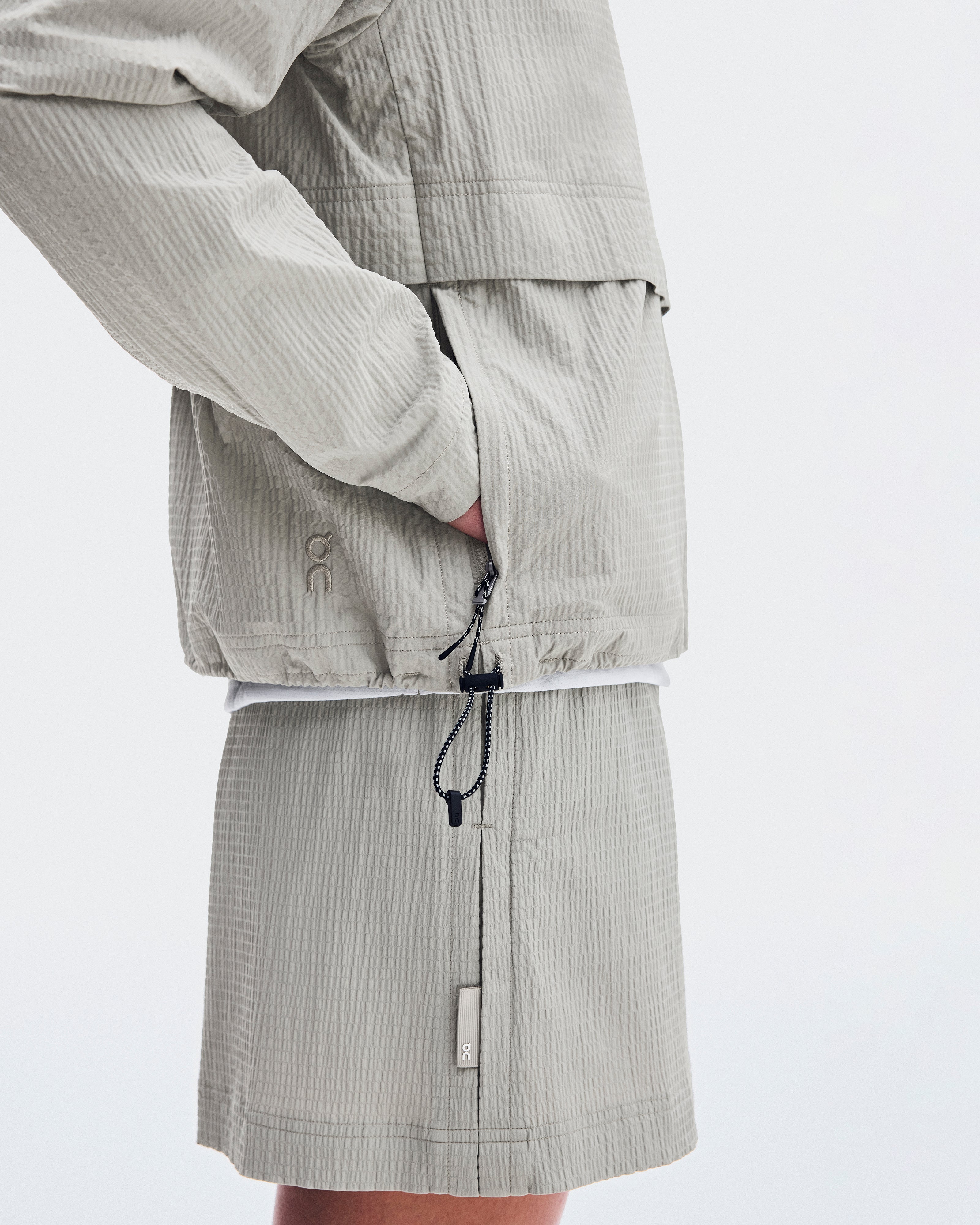 Polerón On Courtside 1/2 Zip Eaze Mujer Gris