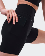 Studio Leggings Short 6" Calza Mujer Negro