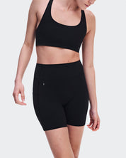 Studio Leggings Short 6" Calza Mujer Negro