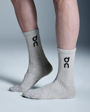 Logo Sock High 3P Calcetines Unisex Gris