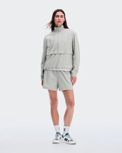Polerón On Courtside 1/2 Zip Eaze Mujer Gris