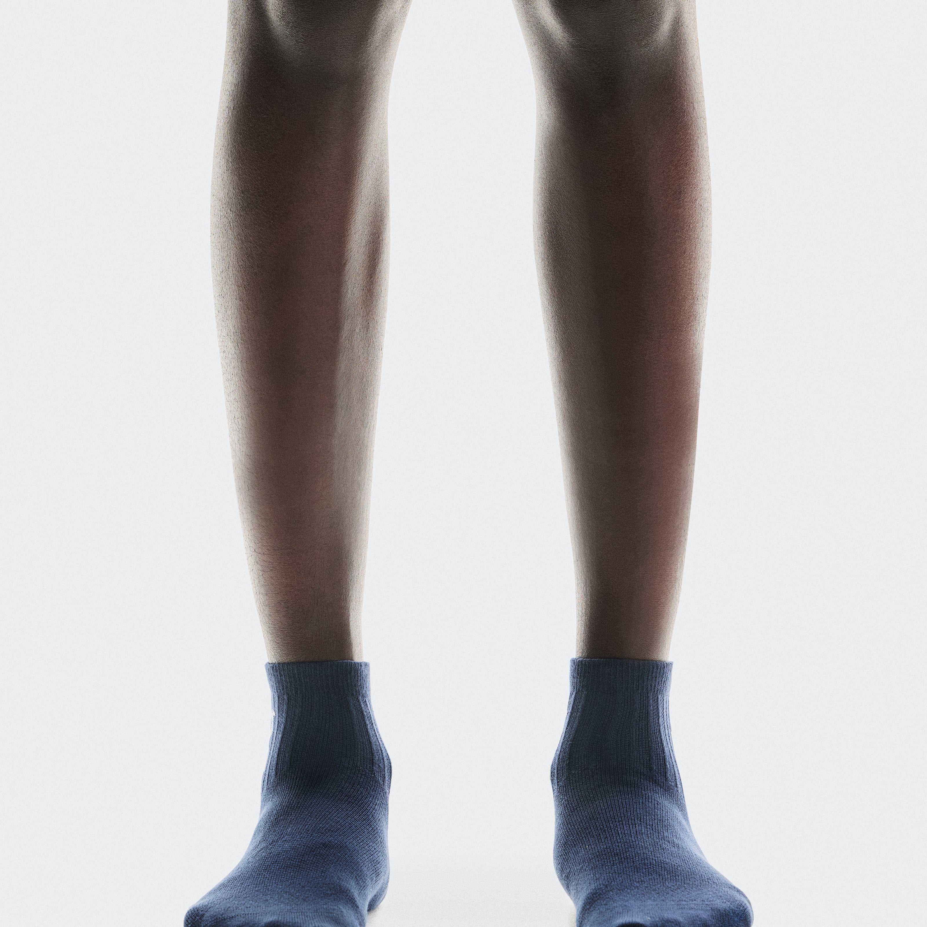 Logo Sock Mid 3P Calcetines Unisex Azul