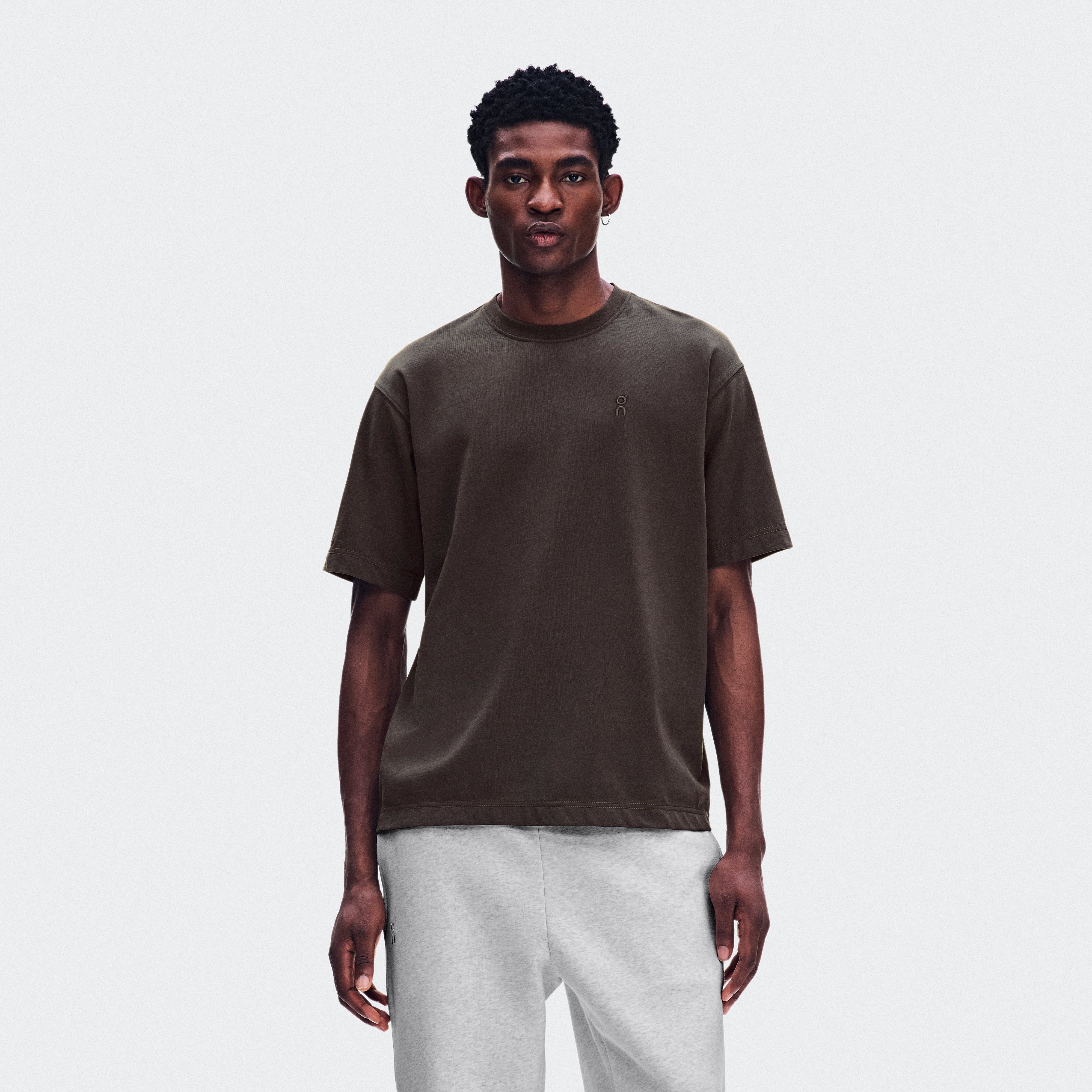 Polera On Club Collective-T Ascent Hombre Gris