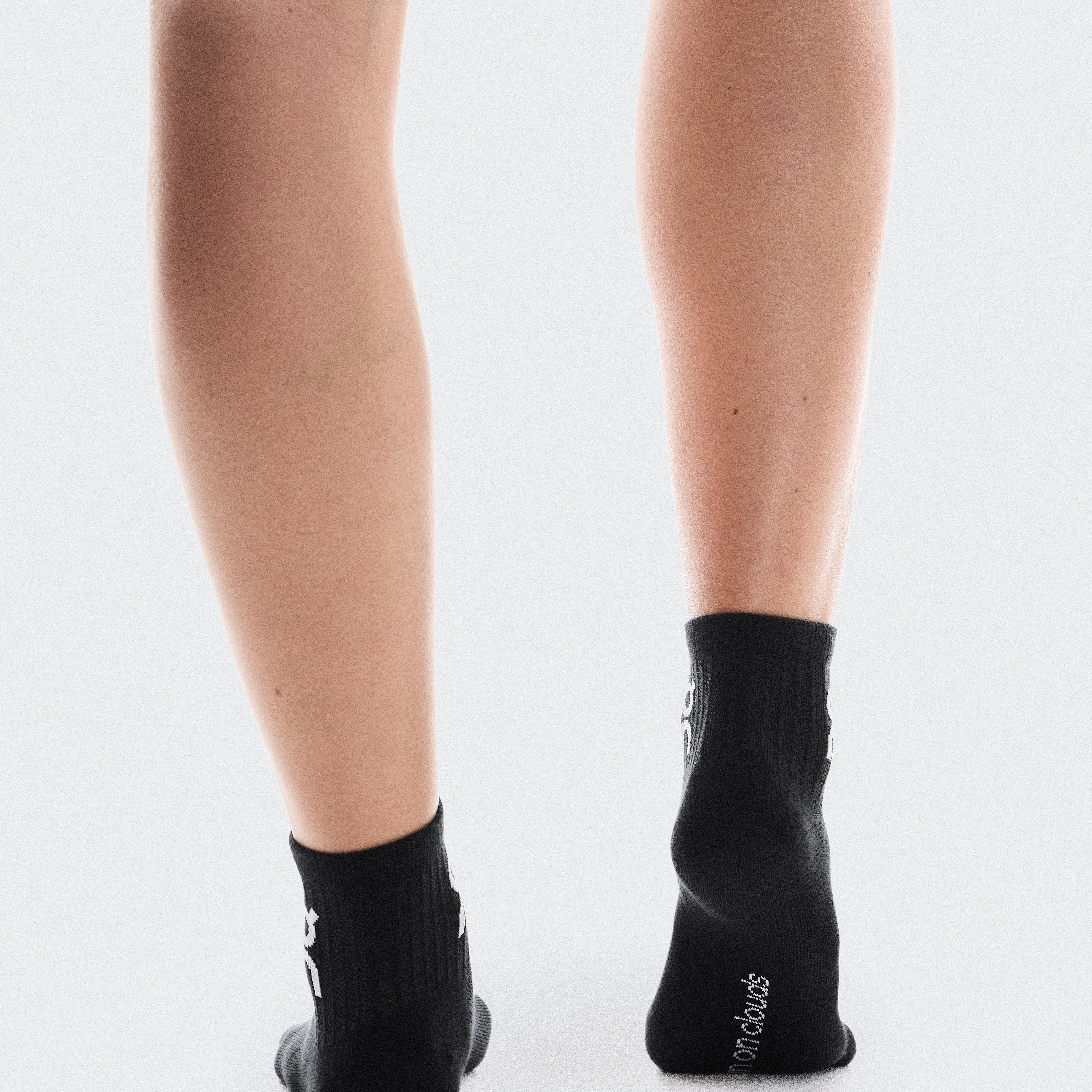 Logo Sock Mid 3P Calcetines Unisex Negro