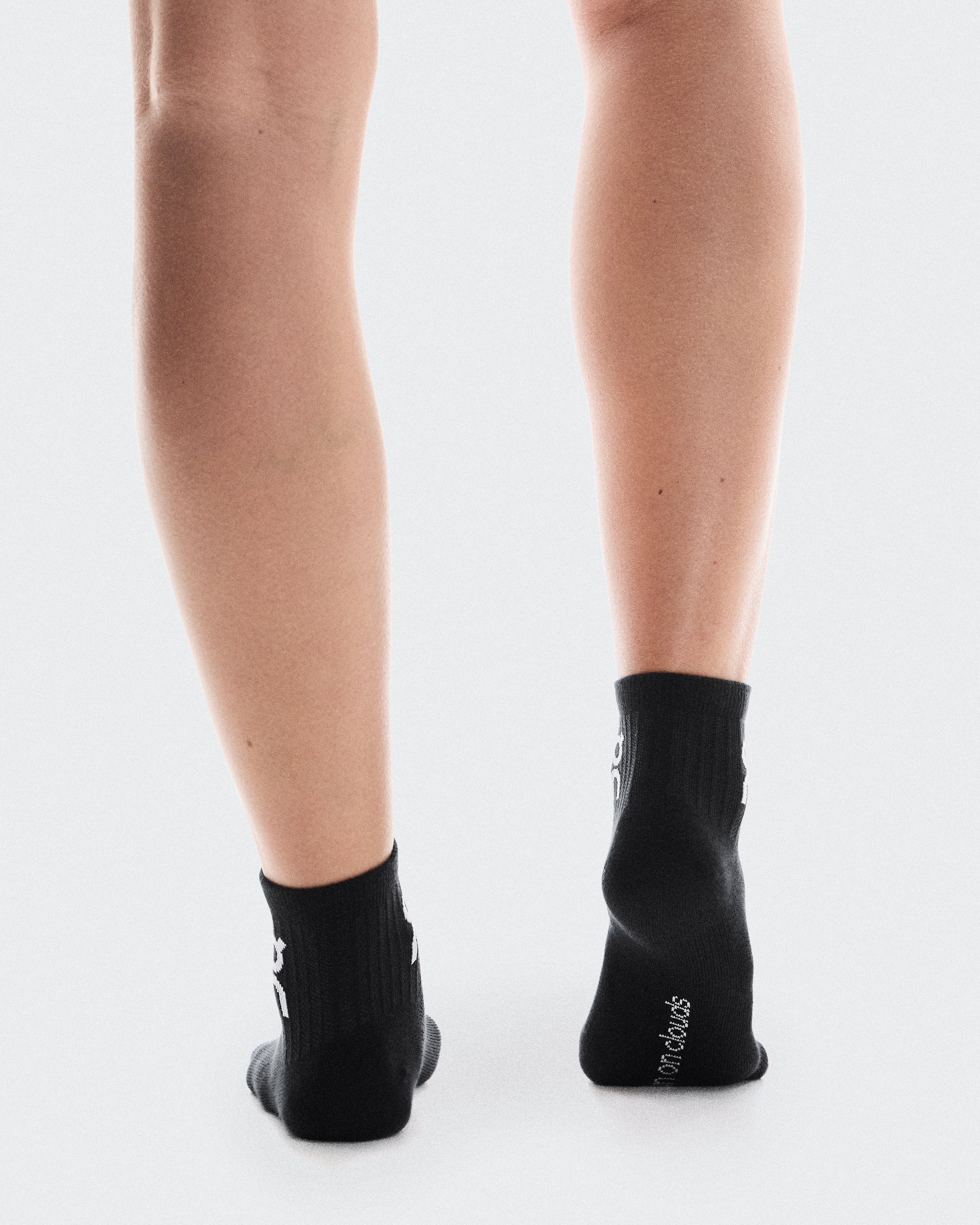 Logo Sock Mid 3P Calcetines Unisex Negro