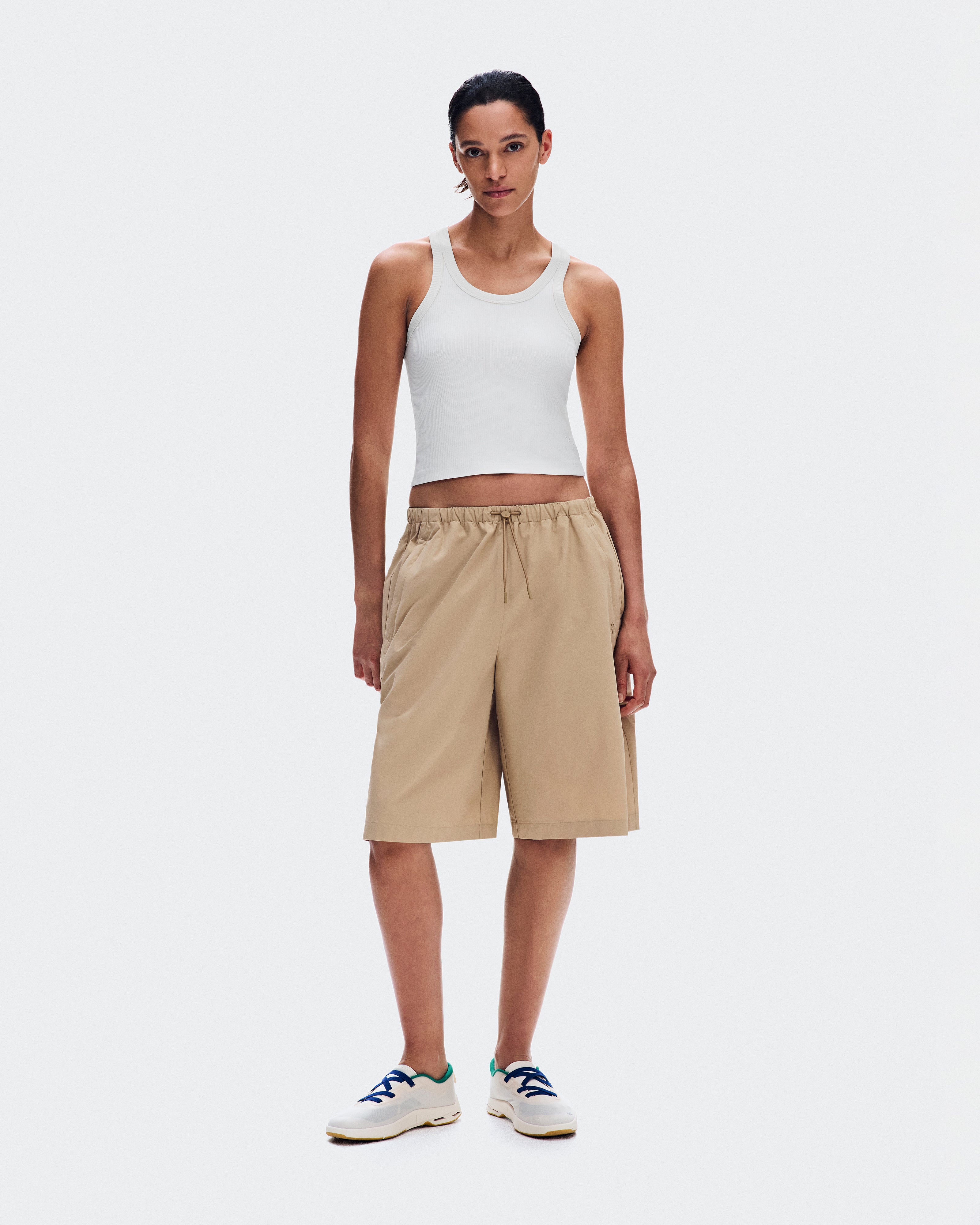 Short On Bermuda Shorts Mujer Beige
