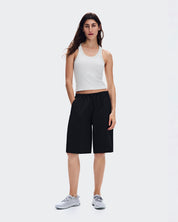 Short On Bermuda Shorts Mujer Negro