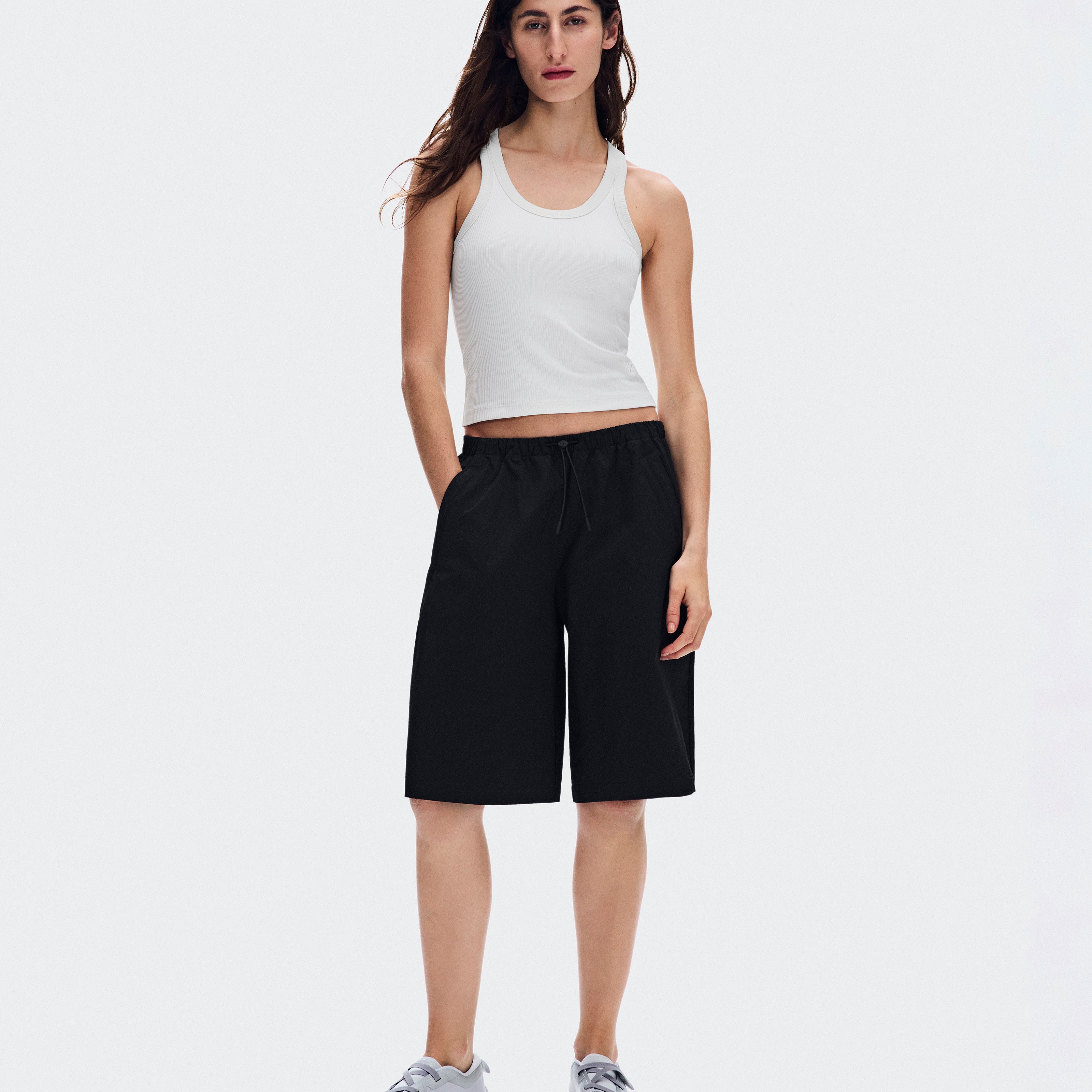Short On Bermuda Shorts Mujer Negro