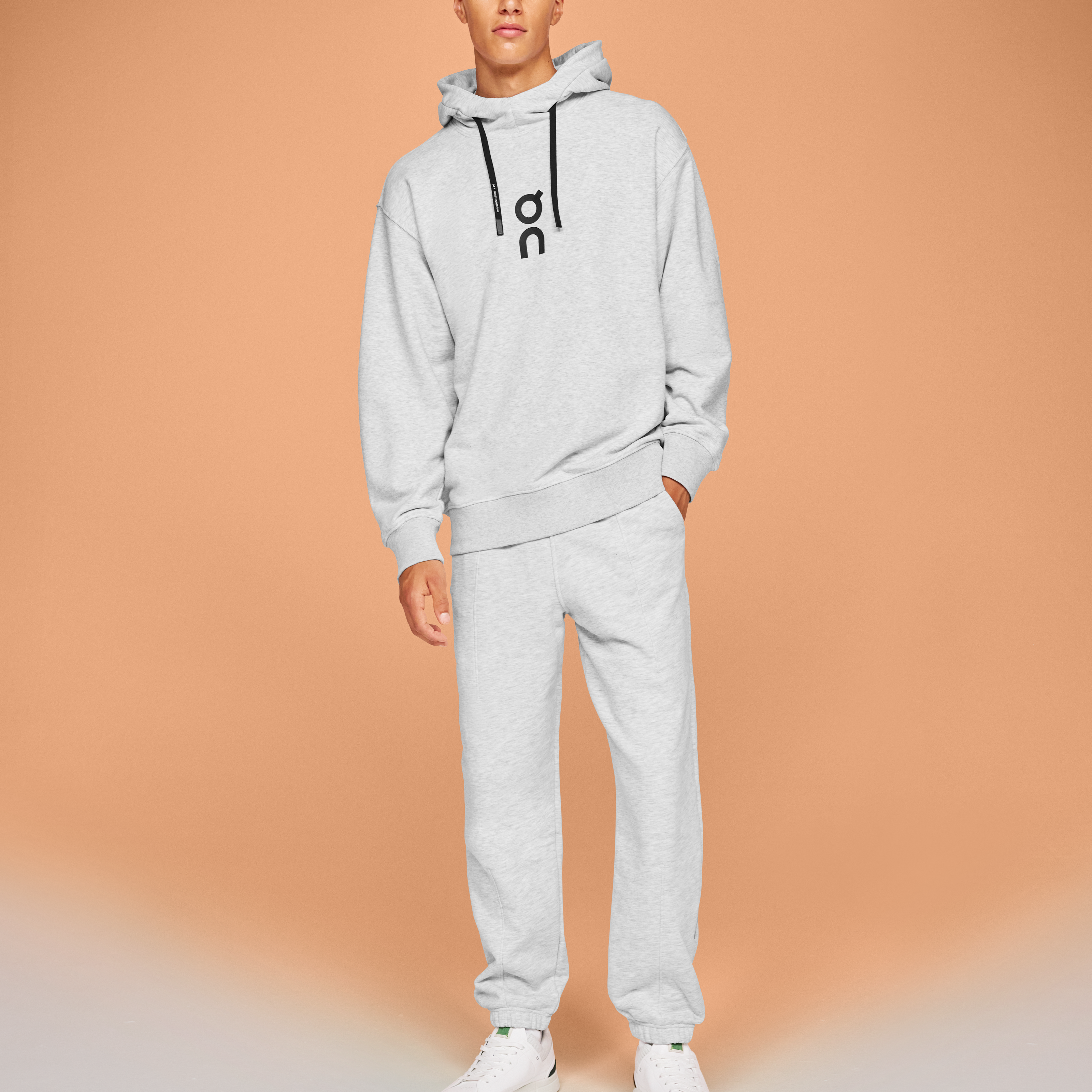 Club Hoodie Polerón Hombre Gris