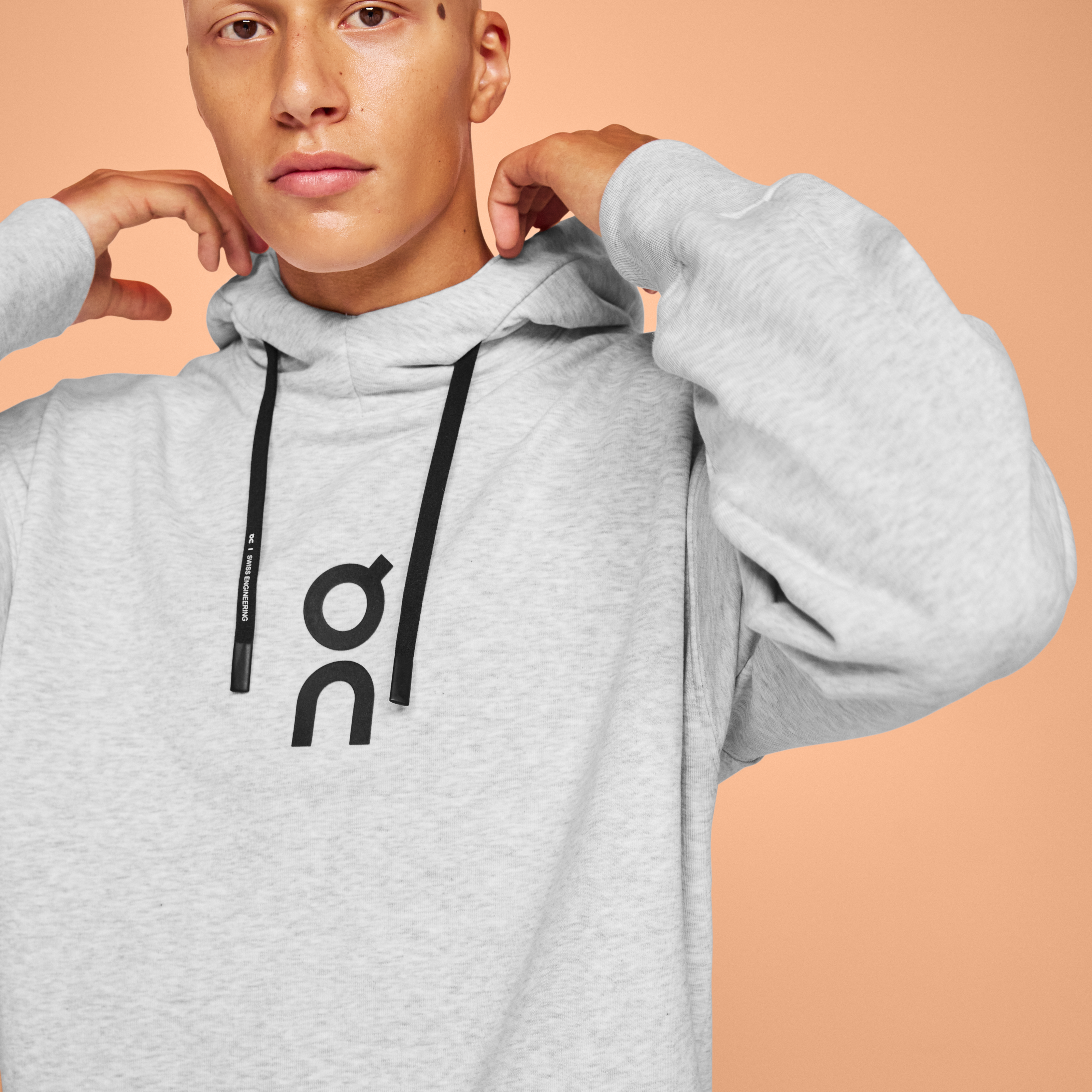 Club Hoodie Polerón Hombre Gris